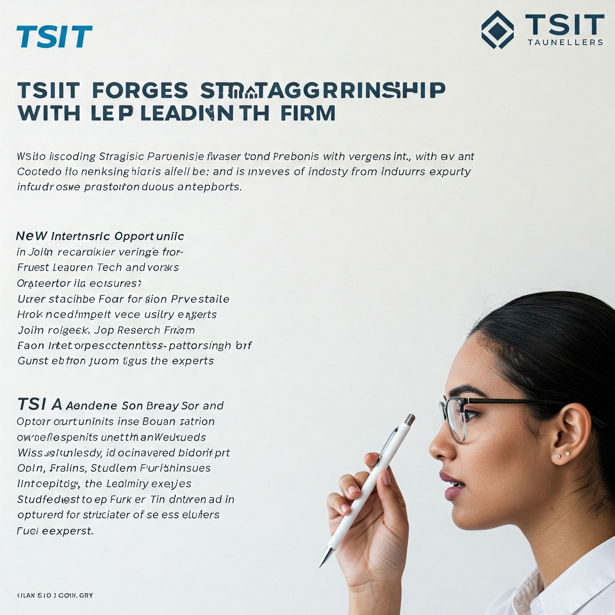 Abstract network connections representing technology partnership